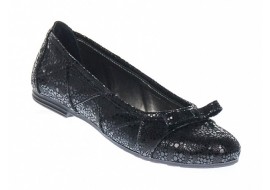Balerini dama casual din piele naturala de cluoare neagra - ZENA2NCOL